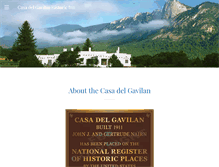 Tablet Screenshot of casadelgavilan.com